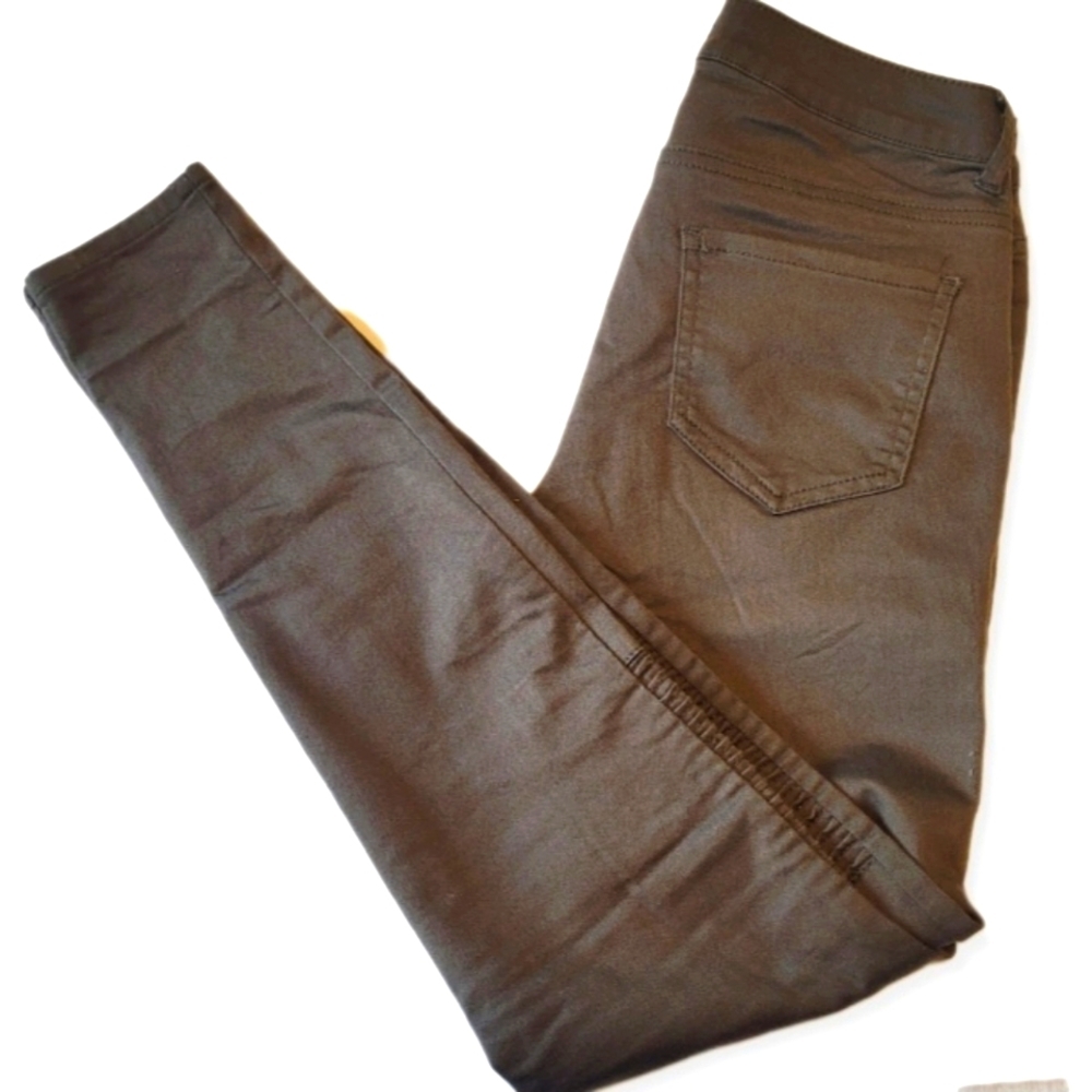 ZARA Basic Mid-Rise Denim Stretch Pants
